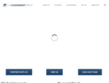 Tablet Screenshot of cloudburstgroup.com